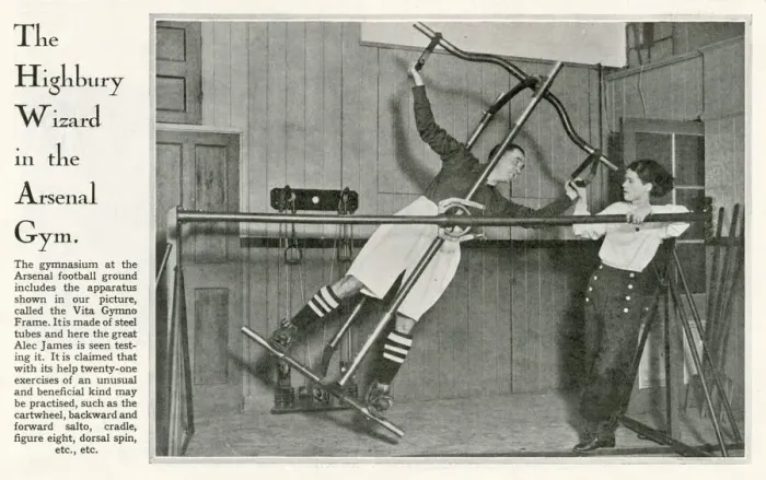Framed Print : Alec James of Arsenal in the gym Framed Print : Alec James of Arsenal in the gym