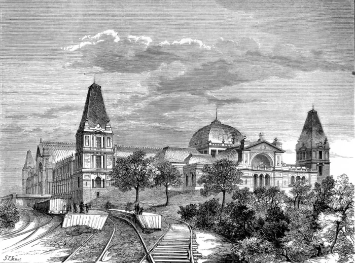 Framed Print : The Alexandra Palace, 1875