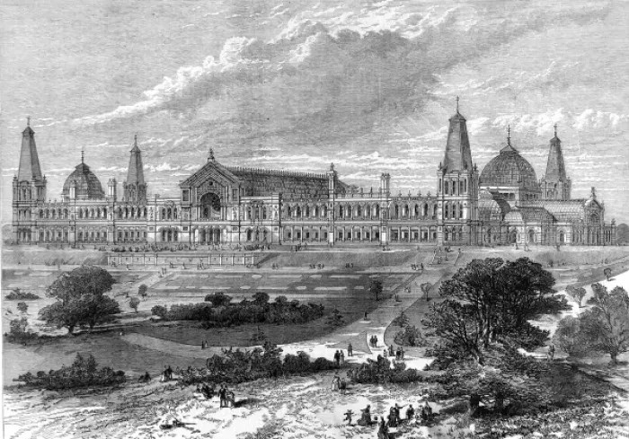 Framed Print : The Alexandra Palace, London, 1875 Framed Print : The Alexandra Palace, London, 1875
