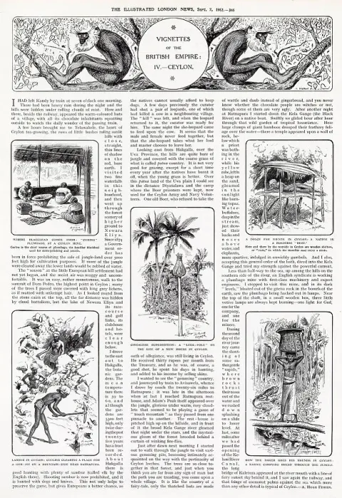 Framed Print : Alfred Hugh Fisher, Vignettes of Empire IV. Ceylon. Labour in Ceylon: coolies clearing a place for a gem-pit on a mountain-side near Ratnapura Date: 1912