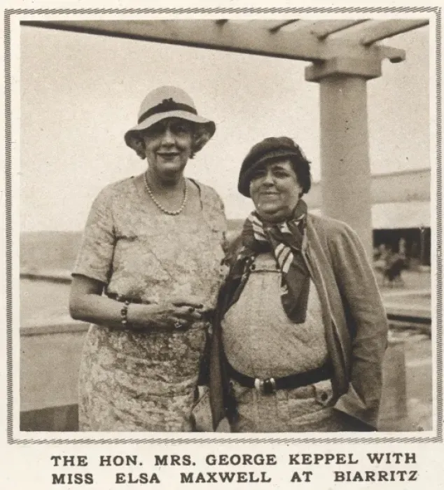 Framed Print : Alice Keppel and Elsa Maxwell at Biarritz in 1933 Framed Print : Alice Keppel and Elsa Maxwell at Biarritz in 1933