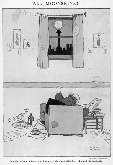 Framed Print : All Moonshine! by W. Heath Robinson