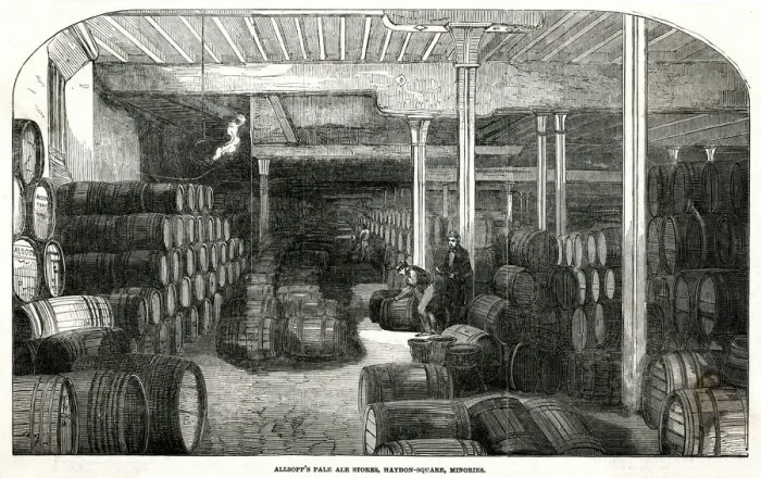 Framed Print : Allsopps pale-ale brewery 1853 Framed Print : Allsopps pale-ale brewery 1853