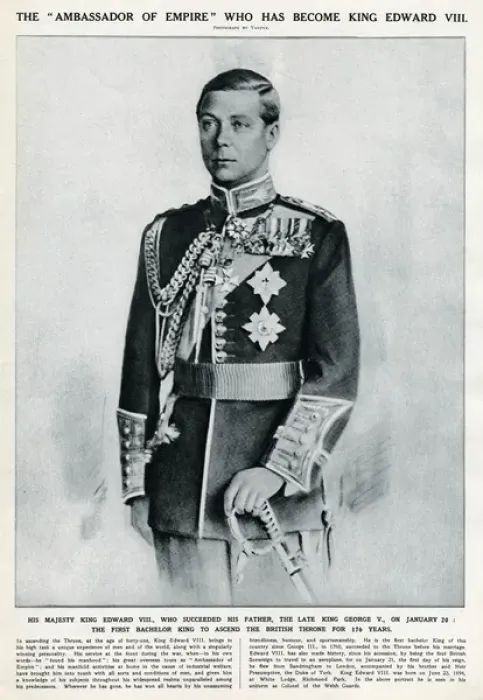 Framed Print : Ambassador of Empire who has become King Edward VIII Framed Print : Ambassador of Empire who has become King Edward VIII