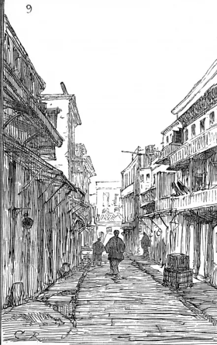 Framed Print : America. The Chinese in San Francisco. Street in the Chinese Framed Print : America. The Chinese in San Francisco. Street in the Chinese