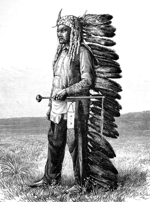 Framed Print : American Indians. Sitting Bull, Chief of the Sioux Framed Print : American Indians. Sitting Bull, Chief of the Sioux