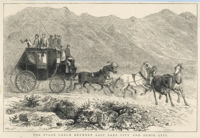 Framed Print : American Stagecoach