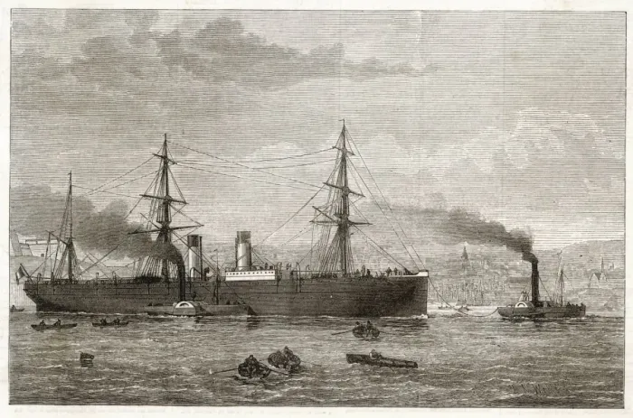 Framed Print : AMERIQUE STEAMSHIP
