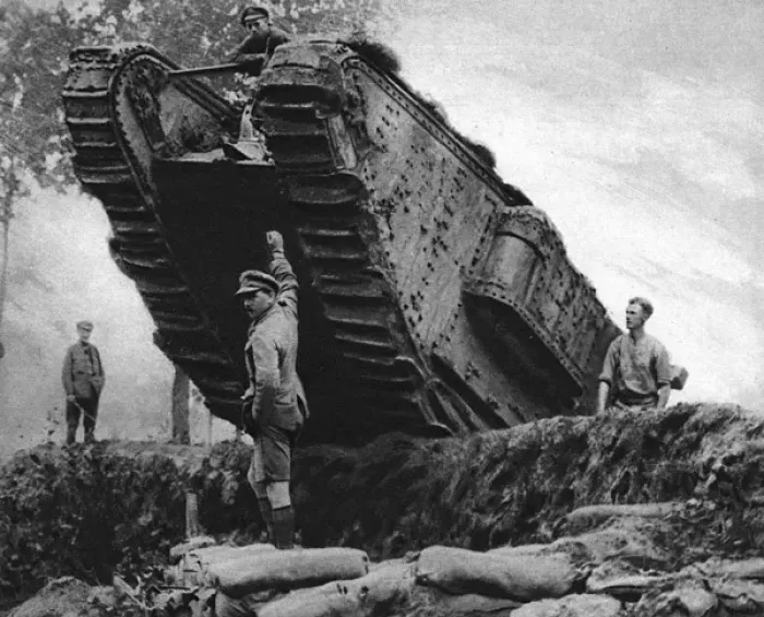 Framed Print : Amoured tank in action Framed Print : Amoured tank in action