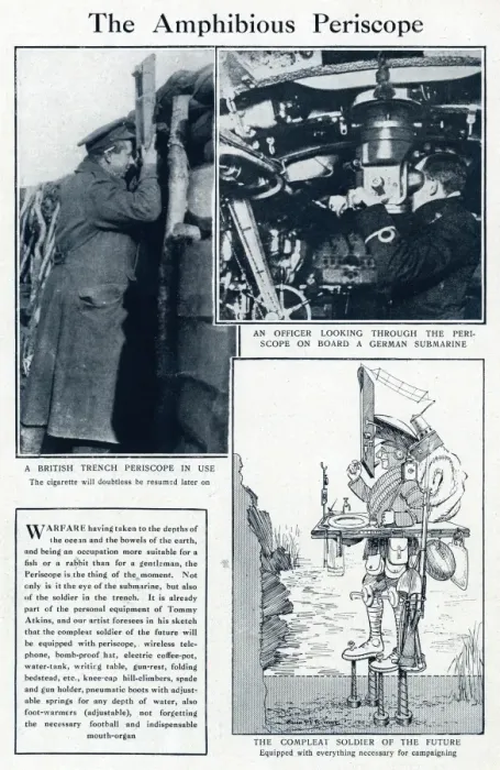 Framed Print : The amphibious periscope 1915 Framed Print : The amphibious periscope 1915