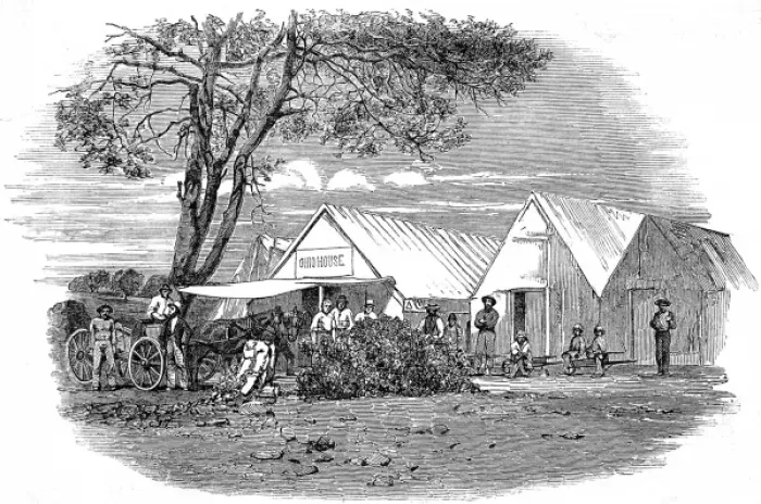 Framed Print : Amreica. Photographs from America. Sicard, on the Yuba Framed Print : Amreica. Photographs from America. Sicard, on the Yuba
