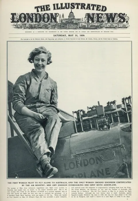 Framed Print : Amy Johnson 1930 Framed Print : Amy Johnson 1930