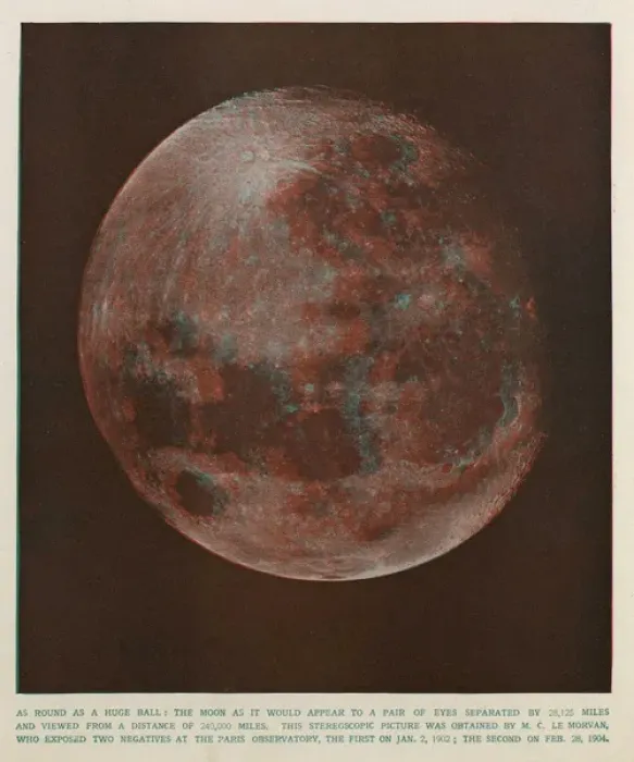 Framed Print : An anaglyph or 3D image of the moon Framed Print : An anaglyph or 3D image of the moon