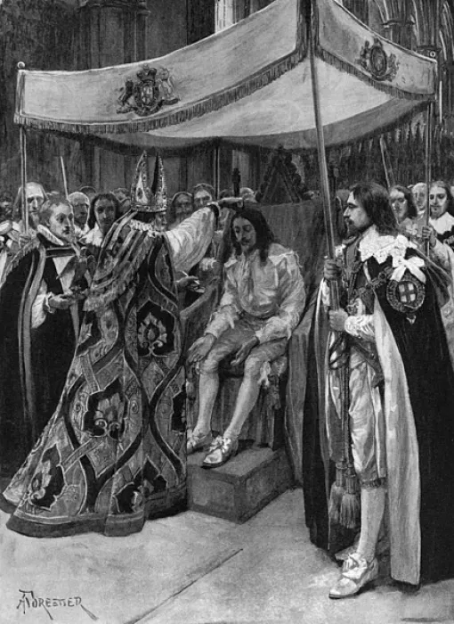 Framed Print : Anointing of Charles I