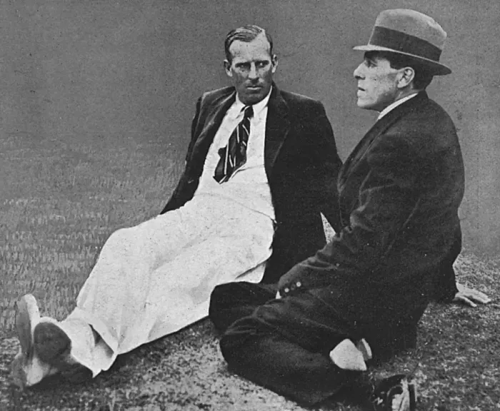 Framed Print : Anthony Wilding and Norman Brookes, tennis at Wimbledon Framed Print : Anthony Wilding and Norman Brookes, tennis at Wimbledon
