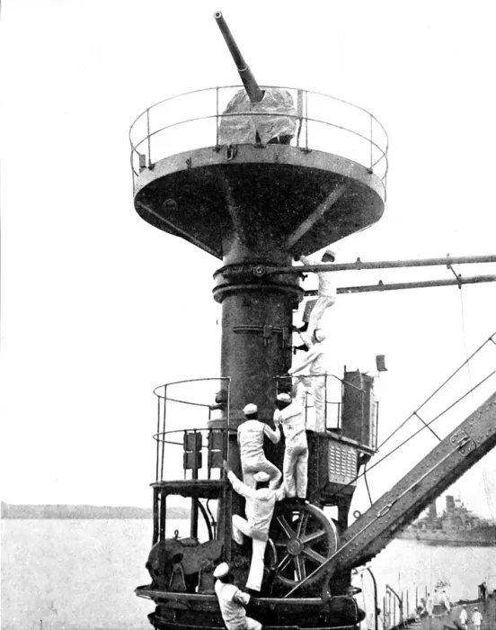 Framed Print : Anti-Aircraft Gun on USS Texas, 1916 Framed Print : Anti-Aircraft Gun on USS Texas, 1916