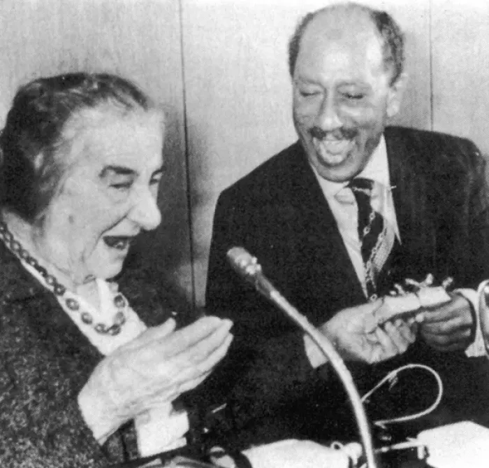Framed Print : Anwar Sadat and Golda Meir Framed Print : Anwar Sadat and Golda Meir