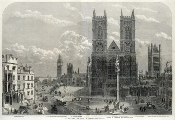 Framed Print : An architectural group in Westminster Framed Print : An architectural group in Westminster