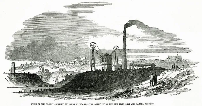 Framed Print : Arley Pit 1853 Industry Coal Regional Collieries