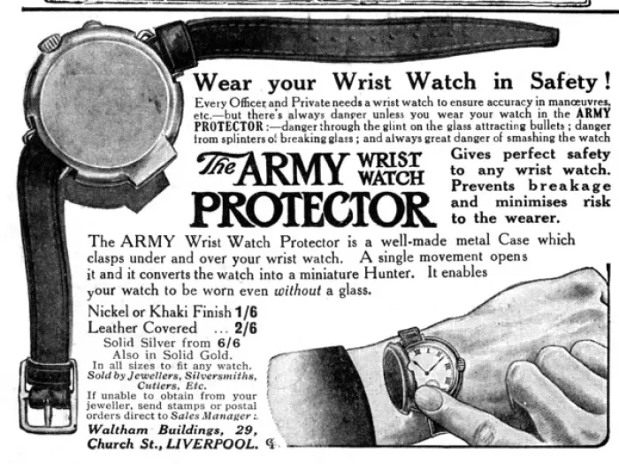 Framed Print : Army wrist watch protector advertisement Framed Print : Army wrist watch protector advertisement