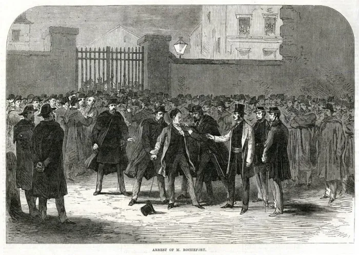 Framed Print : Arrest of Henri Rochefort 1870 Framed Print : Arrest of Henri Rochefort 1870
