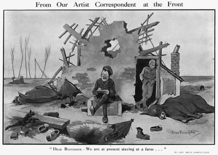 Framed Print : From Our Artist Correspondent, by Bairnsfather Framed Print : From Our Artist Correspondent, by Bairnsfather