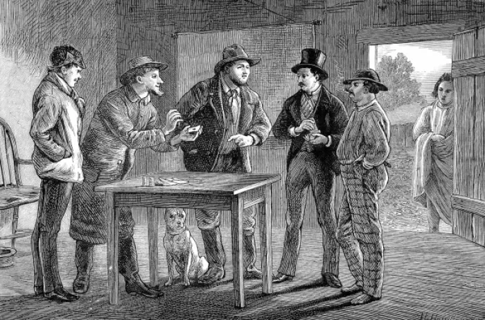 Framed Print : An Artists Notes in California. Three Card Monte Sharps