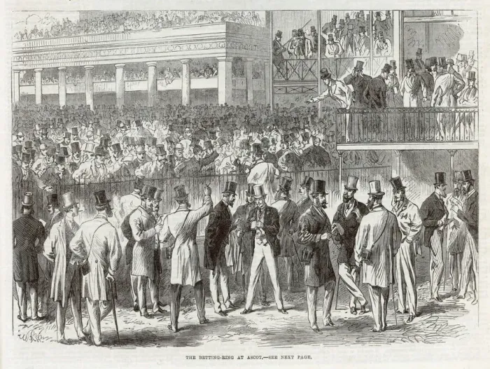 Framed Print : ASCOT 1866