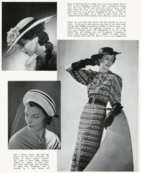 Framed Print : Ascot hats 1937