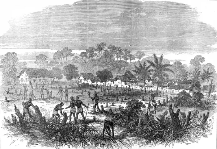 Framed Print : The Ashanti War (1873-74) The battlefield of Abrakrampa Framed Print : The Ashanti War (1873-74) The battlefield of Abrakrampa