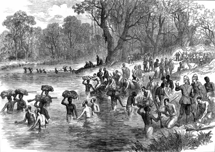 Framed Print : The Ashanti War (1873-74) The return from Kumasi, 1874