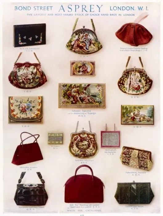Framed Print : Asprey handbags advertisement Framed Print : Asprey handbags advertisement