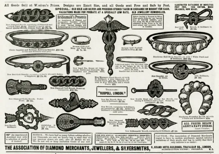 Framed Print : Association of Diamond Merchants Jewellers 1893 Framed Print : Association of Diamond Merchants Jewellers 1893