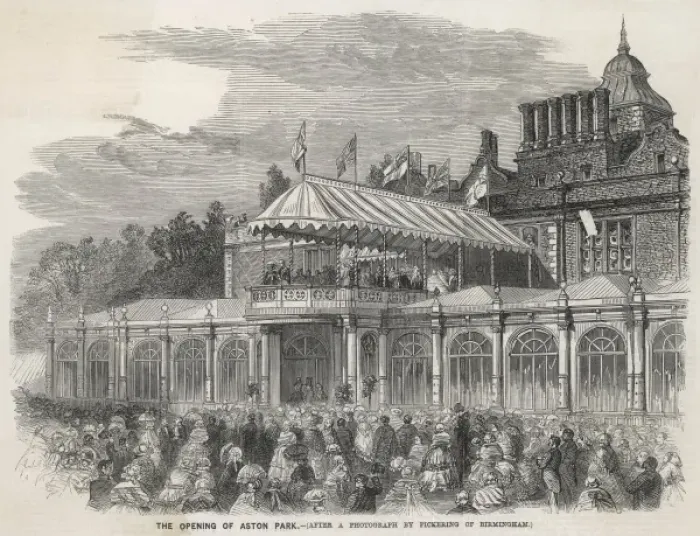 Framed Print : Aston Park opened