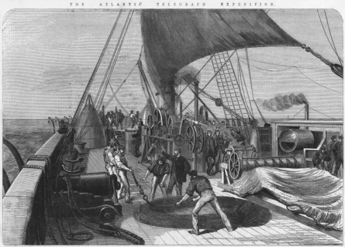 Framed Print : The Atlantic Telegraph Expedition Framed Print : The Atlantic Telegraph Expedition