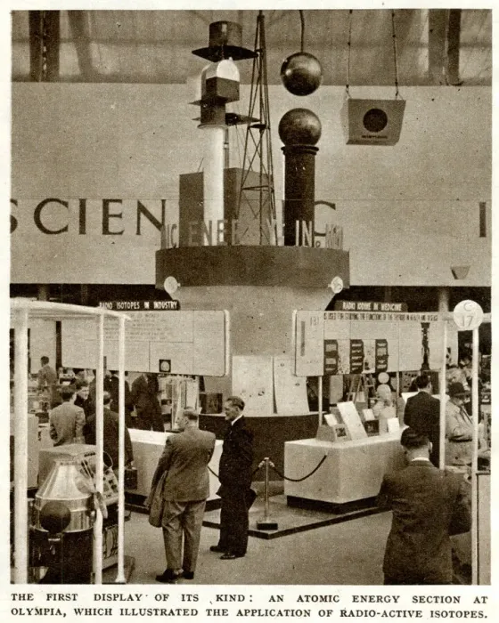 Framed Print : Atomic energy stand at British Industries Fair 1949