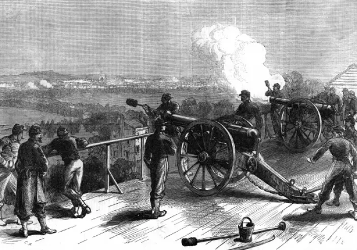 Framed Print : Attacking the Commune