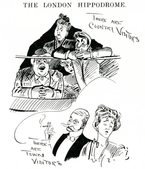 Framed Print : Audience types at the London Hippodrome 1904 Framed Print : Audience types at the London Hippodrome 1904