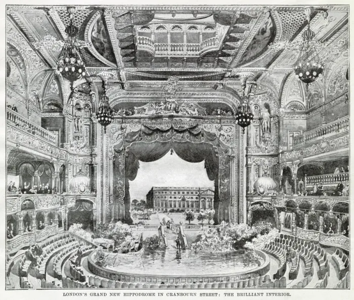 Framed Print : Auditorium of the new London Hippodrome