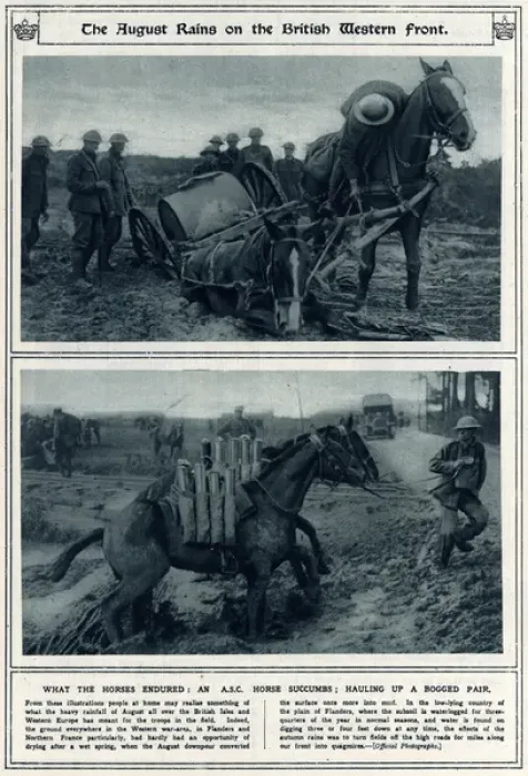 Framed Print : August 1917 rains on British Western Front