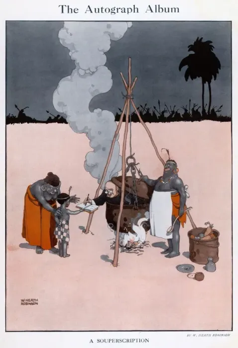 Framed Print : The Autograph Album, by William Heath Robinson Framed Print : The Autograph Album, by William Heath Robinson