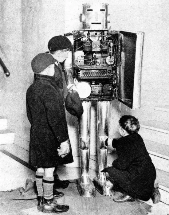 Framed Print : Automaton at the Schoolboys Own Exhibition, 1929 Framed Print : Automaton at the Schoolboys Own Exhibition, 1929