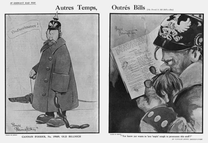 Framed Print : Autres Temps, Outres Bills, by Bairnsfather Framed Print : Autres Temps, Outres Bills, by Bairnsfather