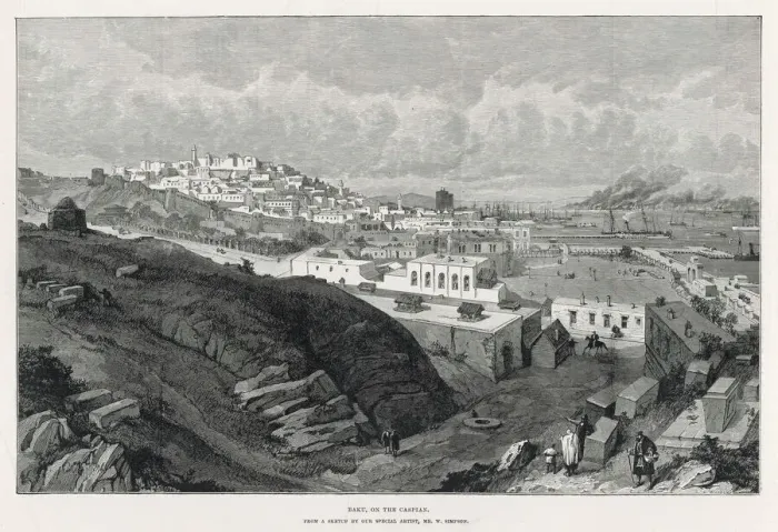 Framed Print : Azerbaijan / Baku / Iln / 1885 Framed Print : Azerbaijan / Baku / Iln / 1885