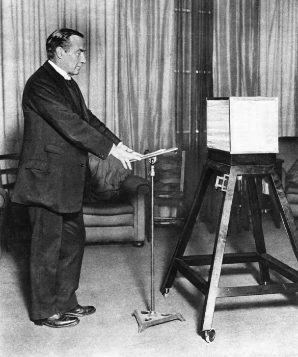 Framed Print : Baldwin Broadcasts, 1924