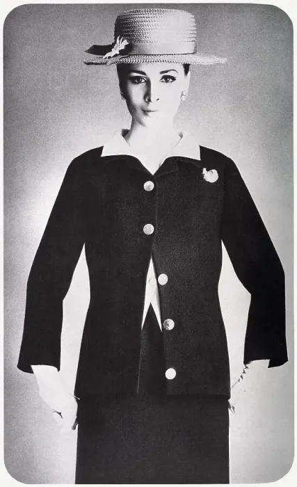 Framed Print : Balenciaga Fashion 1965