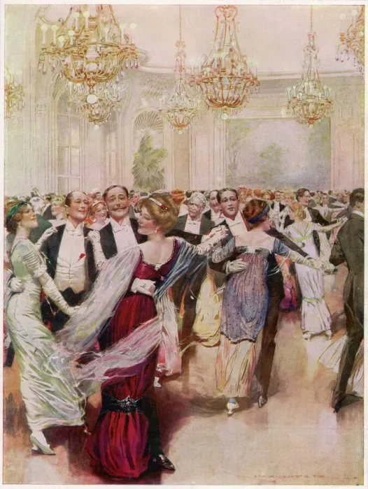 Framed Print : Ball at Savoy Hotel Framed Print : Ball at Savoy Hotel
