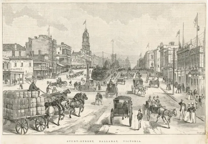 Framed Print : Ballarat Street Scene Framed Print : Ballarat Street Scene