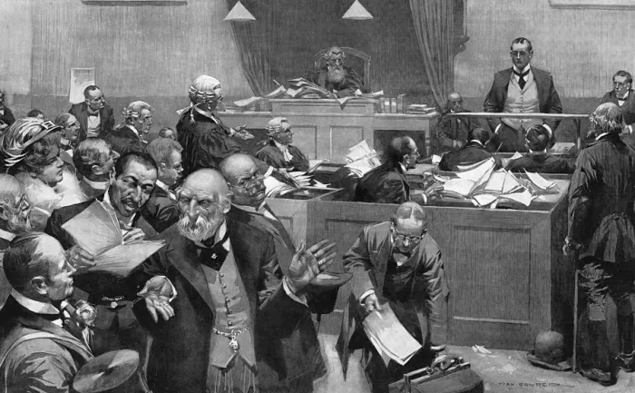 Framed Print : Bankruptcy Court 1907 Framed Print : Bankruptcy Court 1907
