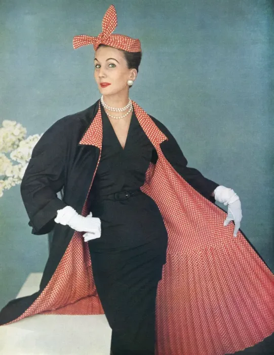 Framed Print : Barbara Goalen modelling a Marshall & Snelgrove coat Framed Print : Barbara Goalen modelling a Marshall & Snelgrove coat